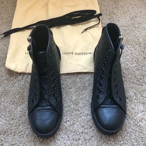 Louis Vuitton Black Punchy Women Sneakers